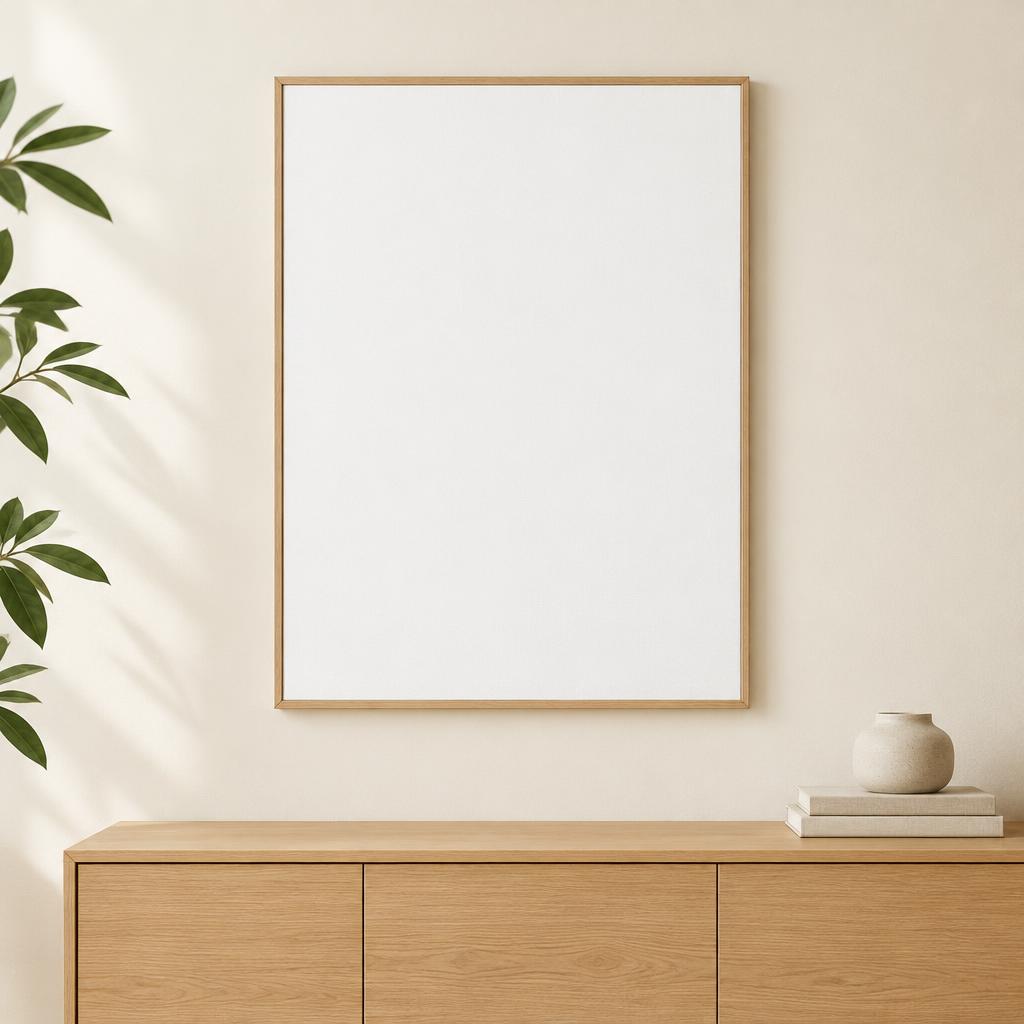 Voorbeeld als canvas aan de muur