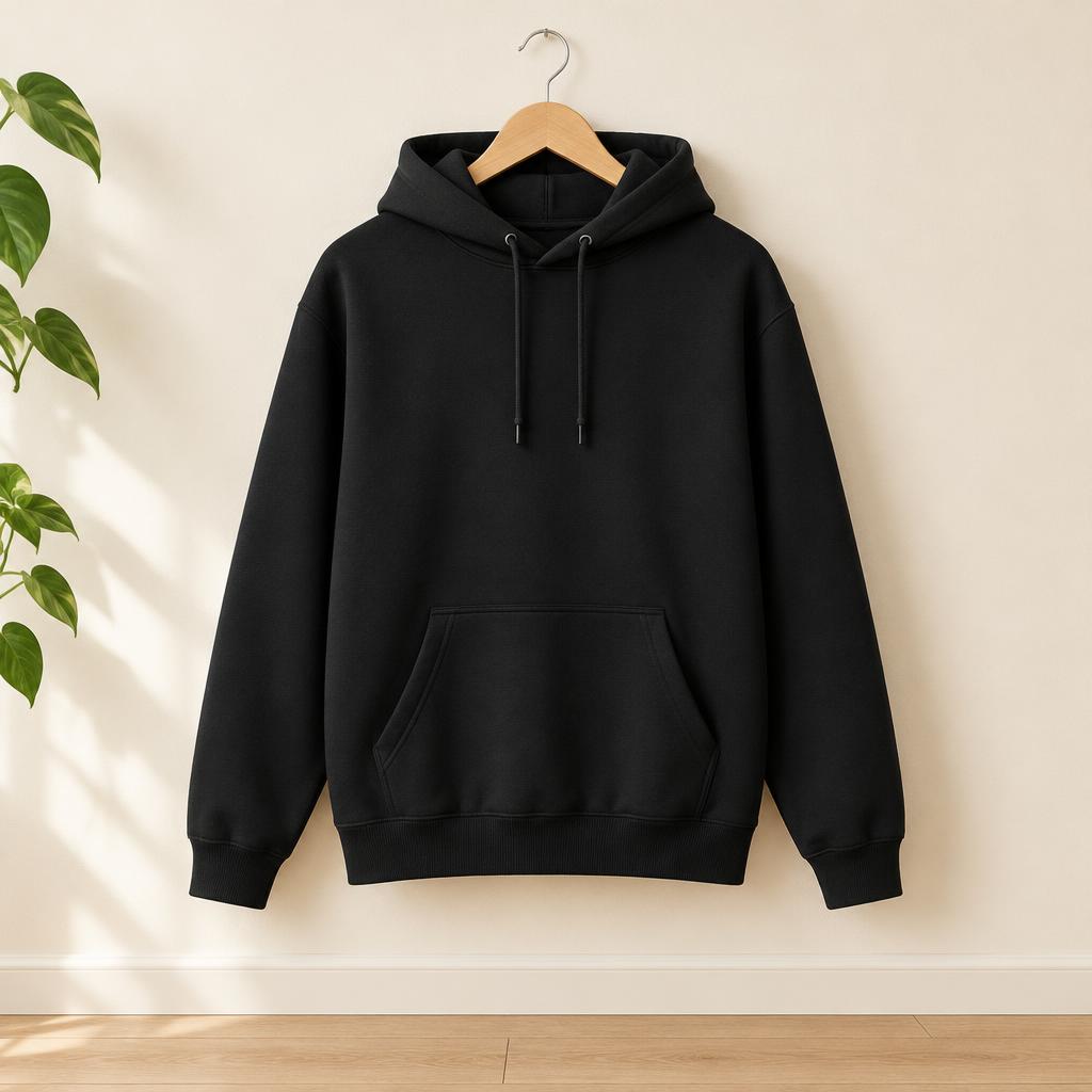 Voorbeeld bedrukt op een hoodie